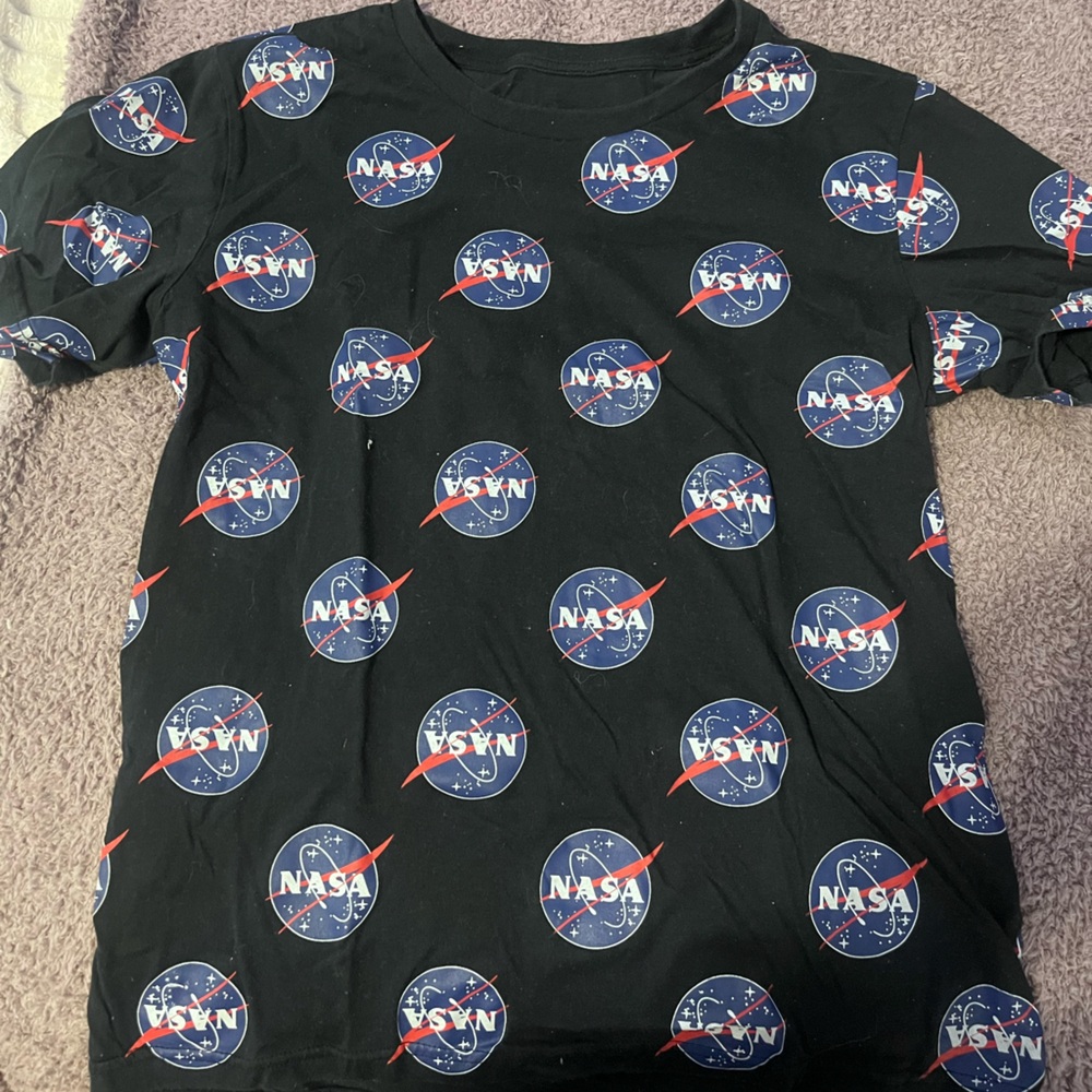 NASA Logo Black Short Sleeve Tee